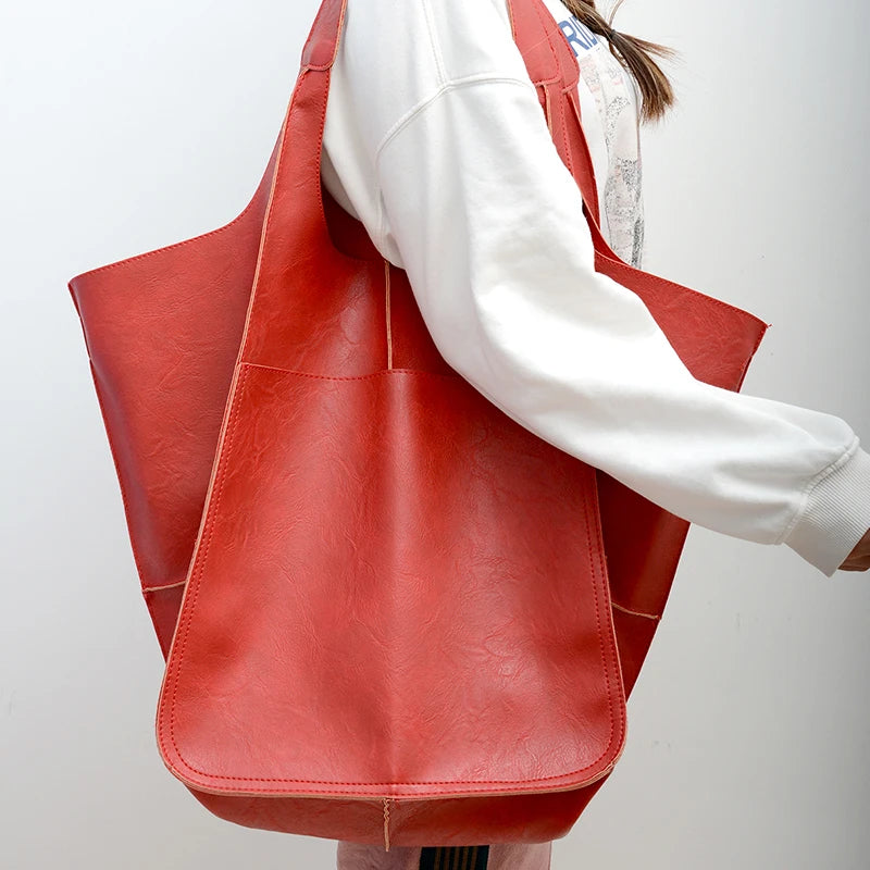 Handmade Beach Tote Bag – Large Capacity Shoulder Bag for Women