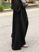 Loose Wide Leg Solid Color Casual Pants