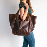 Handmade Beach Tote Bag – Large Capacity Shoulder Bag for Women